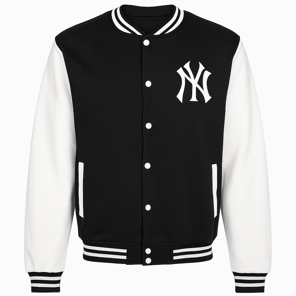 Beisbolera Negro/Blanco